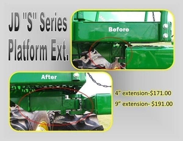 John deere Combine Ladder Extension - 4 1/2 inch series platform extension.