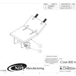 Stalk Stomper Mount Assembly for Case 800 Series Corn Head - mount - case - mount - case - mount - case - mount - case.