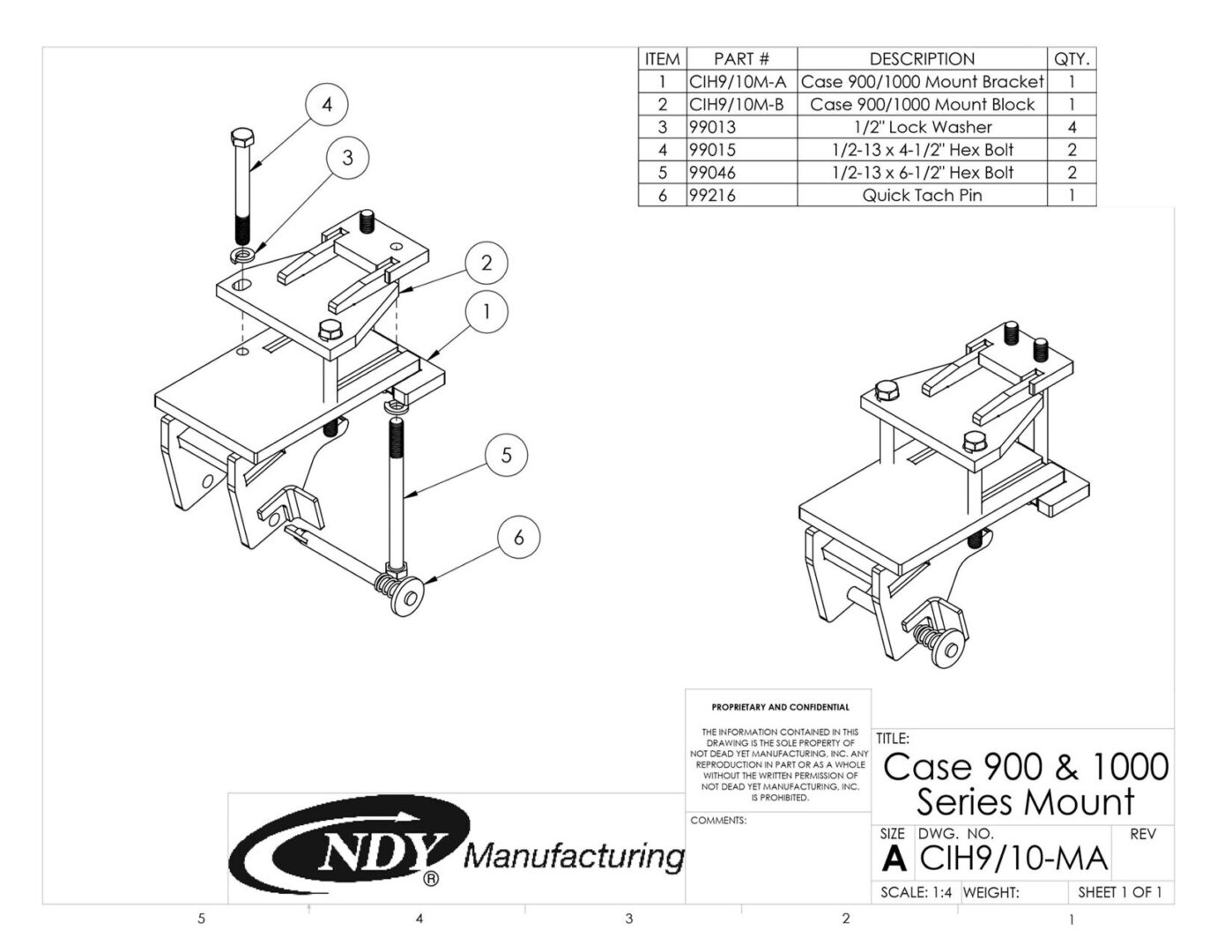 A diagram showing the parts of a Stalk Stomper Universal Mount Assembly for Case 900 and 1000 Series Corn Head.