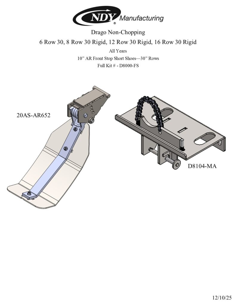Stalk Stomper for Drago Series I & II Non-Chopping Corn Head - NDY ...