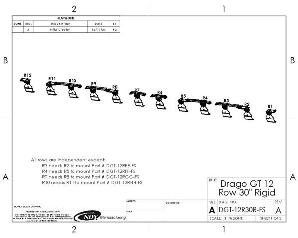 Stalk Stomper for Drago GT Series 12 Row Rigid Corn Head - NDY ...