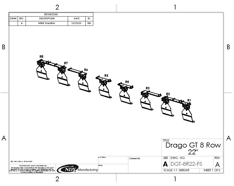 Stalk Stomper for Drago GT Series 8 Row 22" Corn Head