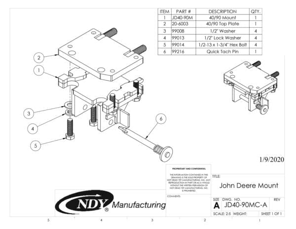 A diagram showing the Stalk Stomper Mount Assembly for John Deere 443/493 Series Corn Head.