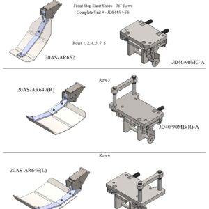 John Deere manufacturing parts diagram illustration.