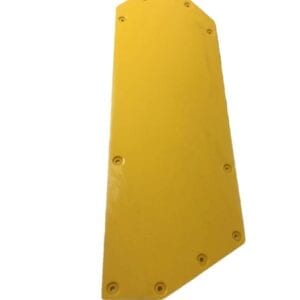 A Yellow Poly for 10" Left Stalk Stomper on a white background.