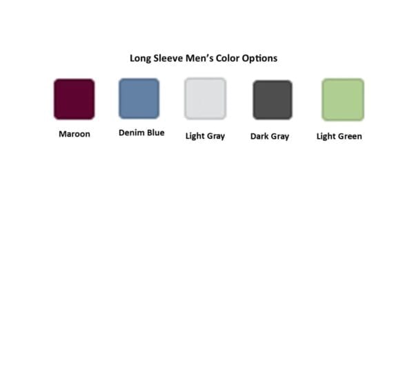 NDY Long Sleeve Men's T-shirt color options.