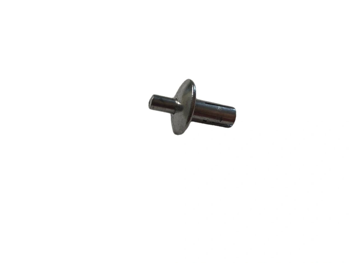 A stainless steel Rivet for Stalk Stomper Poly on a white background.