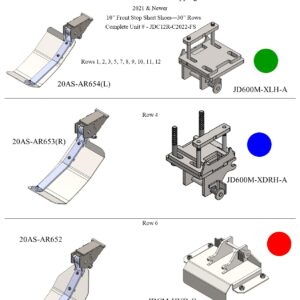 John Deere non-chopping head diagrams.