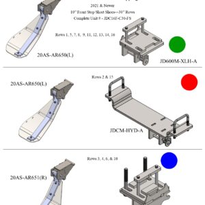 John Deere C16F parts diagram illustration.