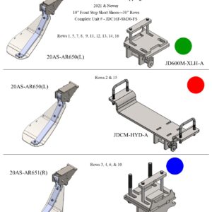 John Deere C16F SM Chopping parts diagram.