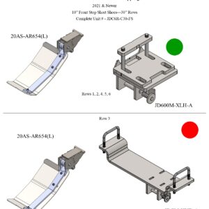 John Deere C6R non-chopping components diagram.