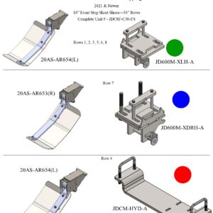 Diagram of John Deere manufacturing components.
