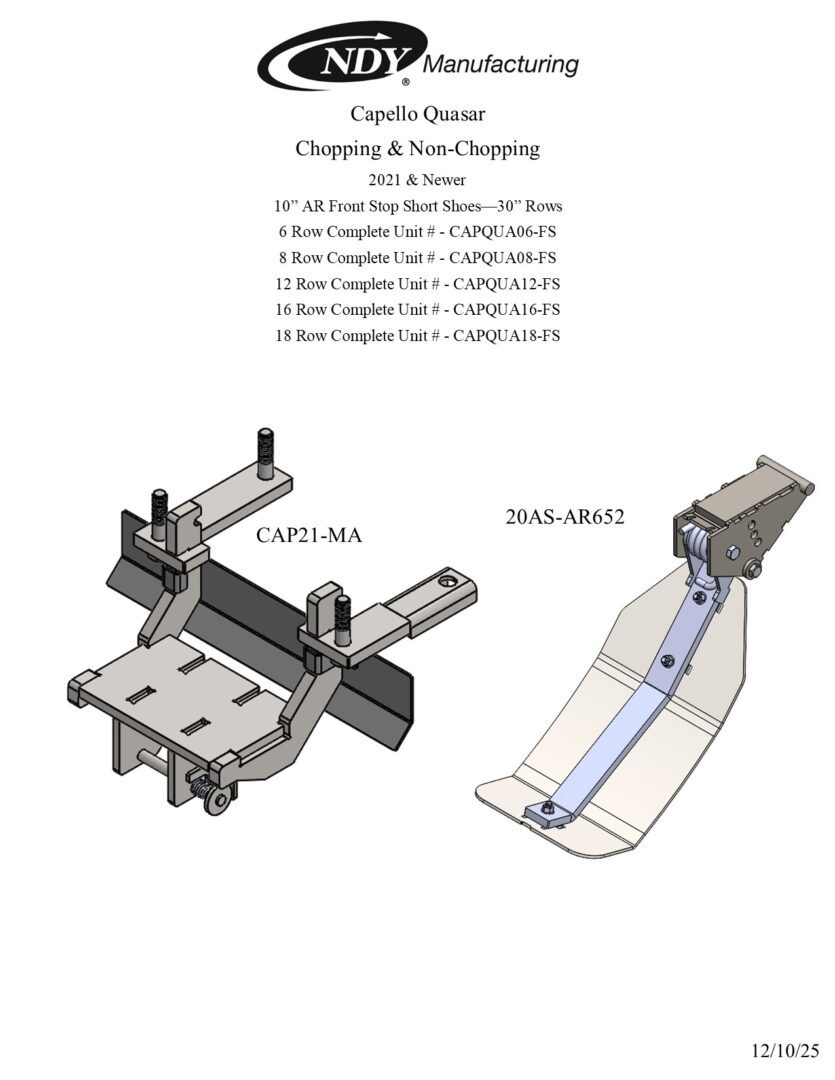 Stalk Stomper for Capello Quasar Chopping & Non-Chopping 2021 & Newer