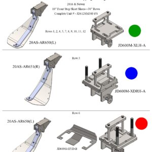 Stalk Stomper for John Deere® 612/712 Series Chopping, Folding, 30” Year 2016 and Newer Corn Head