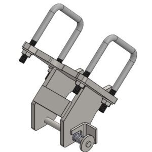 A Stalk Stomper Short Mount for Case 4412 20" & 22", Rigid, Year 2018 and Newer with two handles on it.