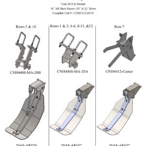 Diagram of Case 4412 Rigid parts.