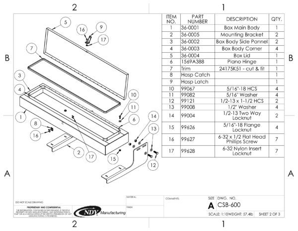 Combine Toolbox for John Deere® 600 and 700 Series Combines - Image 6