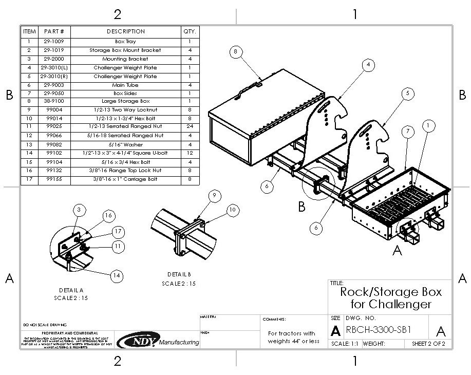 Rock Box/ Storage Box Combo for Challenger® 3300 Series - Image 2