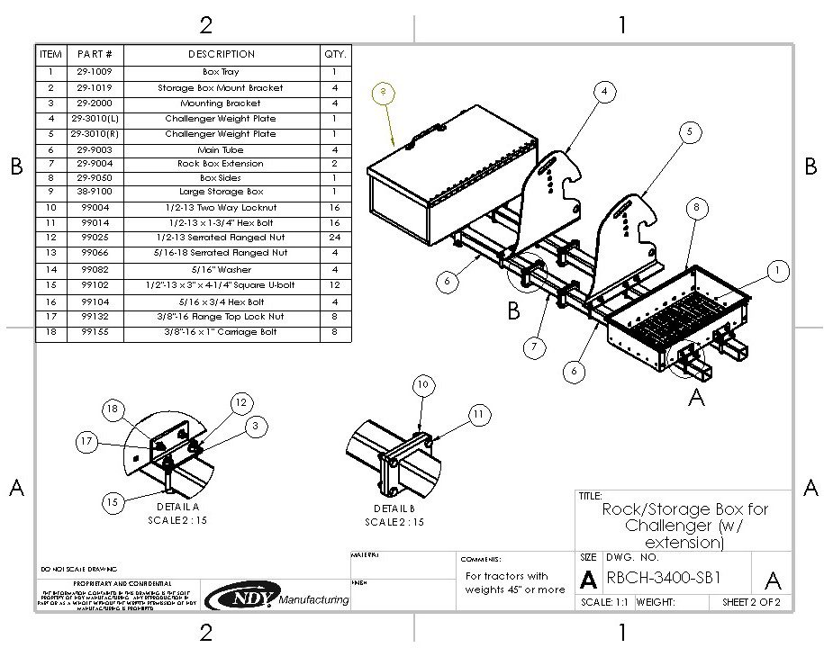 Rock Box/ Storage Box Combo for Challenger® with Weights Over 45 - Image 2