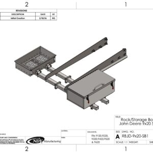 Rock Box/ Storage Box Combo for John Deere® 9x20 Series